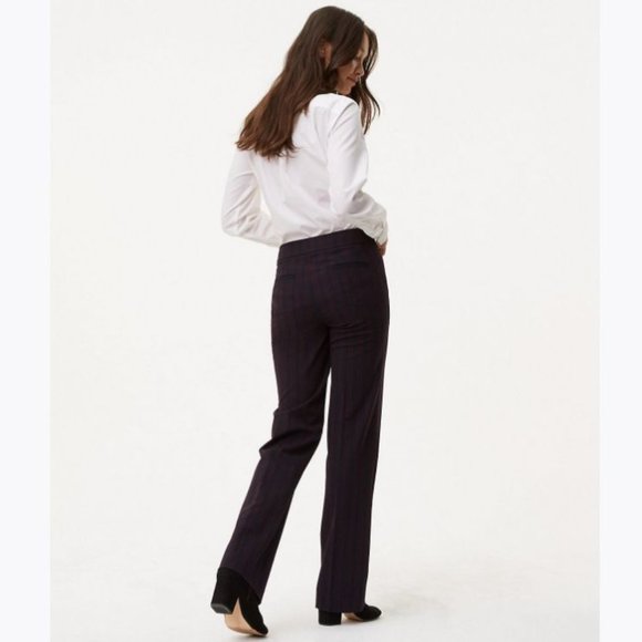 ANN TAYLOR Sailor Stripe Marisa Fit Trouser Pant 0 - Picture 12 of 12